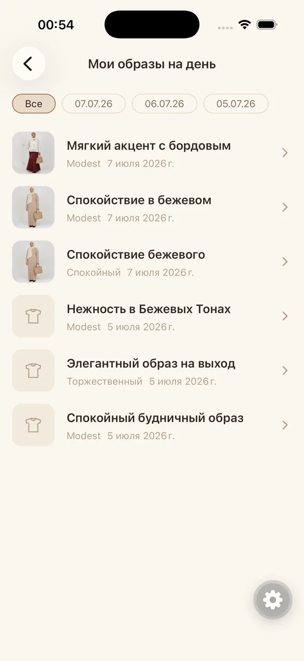 Мои образы на день